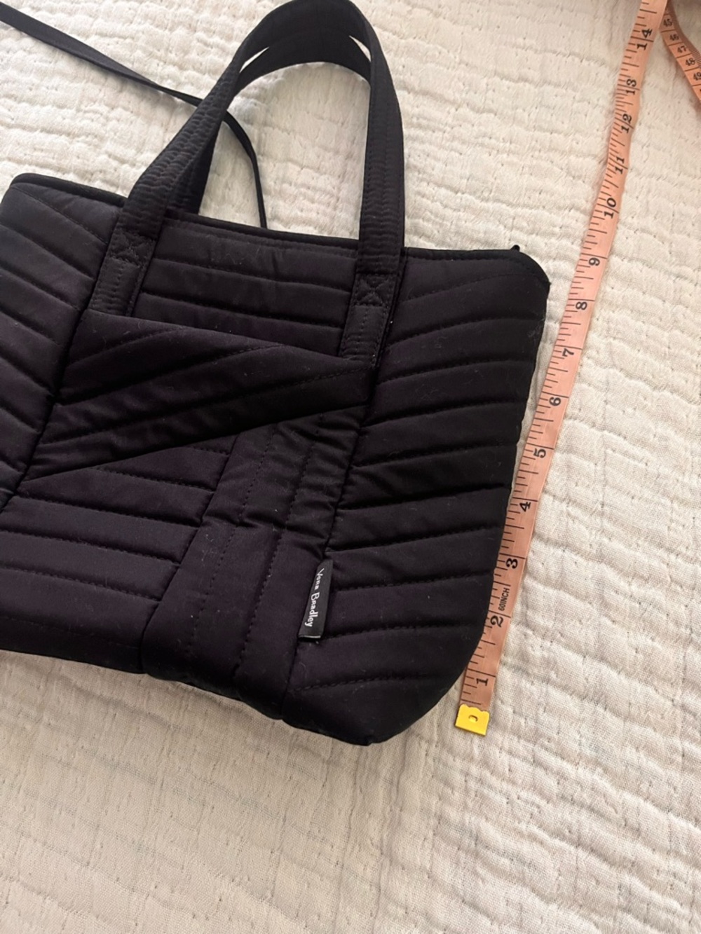 Vera Bradley Black Quilted mini bag/Crossbody Bag - Picture 11 of 13